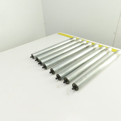 Dematic S3453 HQ 1.900 OD 22"BF 23-3/8" OAL Gravity Conveyor Roller Lot Of 8