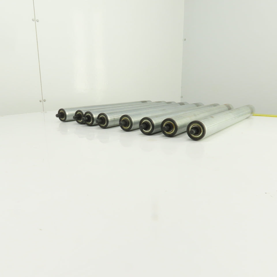 Dematic S3453 HQ 1.900 OD 22"BF 23-3/8" OAL Gravity Conveyor Roller Lot Of 8