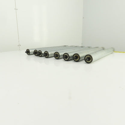 Dematic S3453 HQ 1.900 OD 22"BF 23-3/8" OAL Gravity Conveyor Roller Lot Of 8
