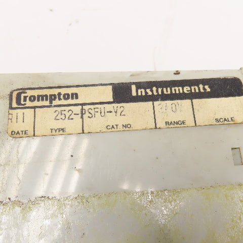 Crompton 252-PSFUV-2 Protector Trip Relay 240V 60Hz Deenergize On Trip