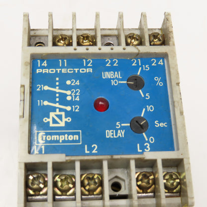 Crompton 252-PSFUV-2 Protector Trip Relay 240V 60Hz Deenergize On Trip