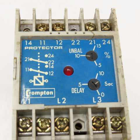 Crompton 252-PSFUV-2 Protector Trip Relay 240V 60Hz Deenergize On Trip