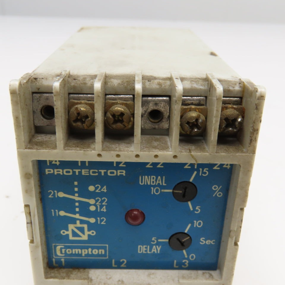 Crompton 252-PSFUV-2 Protector Trip Relay 240V 60Hz Deenergize On Trip