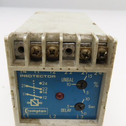 Crompton 252-PSFUV-2 Protector Trip Relay 240V 60Hz Deenergize On Trip