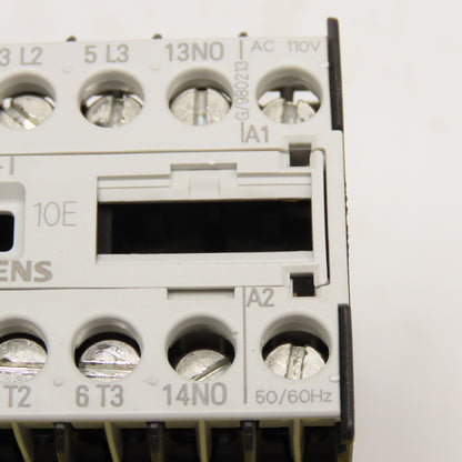 Siemens 3TF2010-0AG2 Size 00 3 Pole Contactor 1NO 600V 5Hp 110V Coil