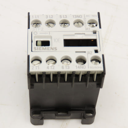 Siemens 3TF2010-0AG2 Size 00 3 Pole Contactor 1NO 600V 5Hp 110V Coil