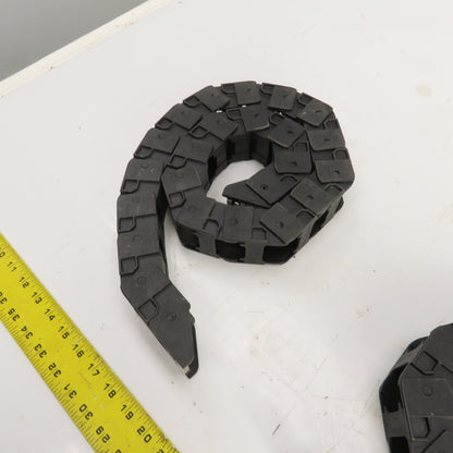 OKSO 0450.22 43" OAL Cable Carrier Energy Drag Chain 1.5" x 1" ID Lot Of 2
