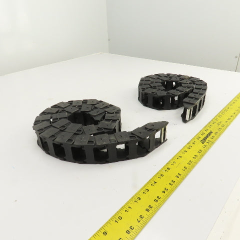OKSO 0450.22 43" OAL Cable Carrier Energy Drag Chain 1.5" x 1" ID Lot Of 2