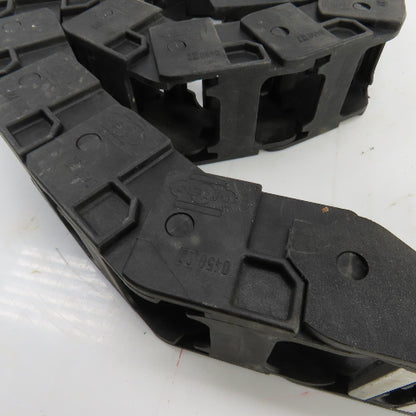 OKSO 0450.22 43" OAL Cable Carrier Energy Drag Chain 1.5" x 1" ID Lot Of 2