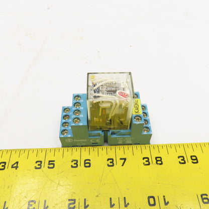 Omron MYQ4N 110/120VAC Relay Module W/ Socket Base
