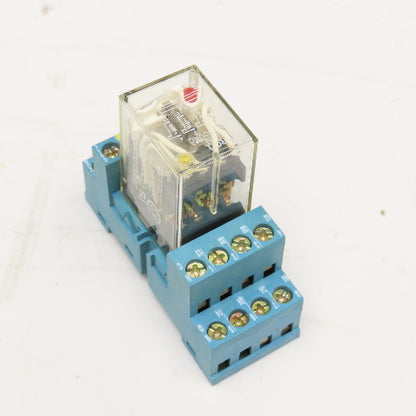 Omron MYQ4N 110/120VAC Relay Module W/ Socket Base