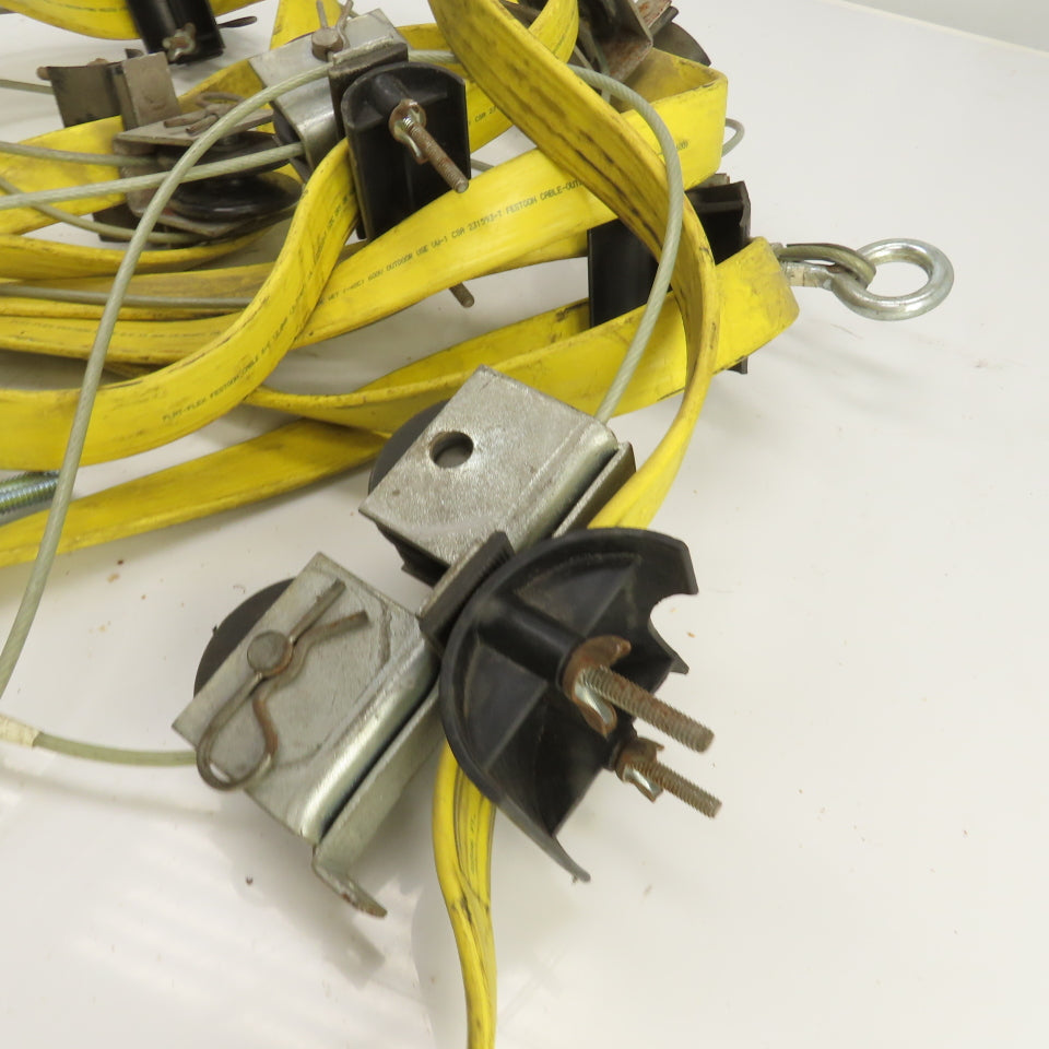 Flat-Flex 26' OAL Festoon Cable Carrier Travel System Kit 8-Cond 12AWG 600V