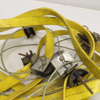 Flat-Flex 26' OAL Festoon Cable Carrier Travel System Kit 8-Cond 12AWG 600V