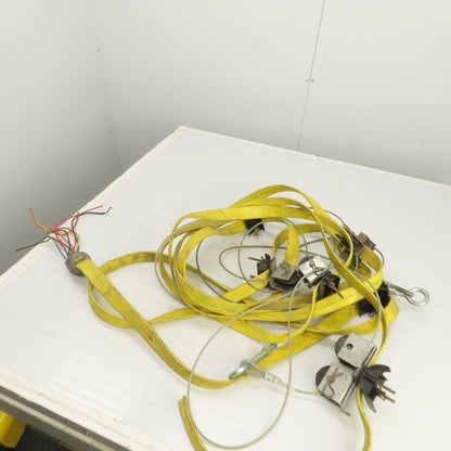 Flat-Flex 26' OAL Festoon Cable Carrier Travel System Kit 8-Cond 12AWG 600V