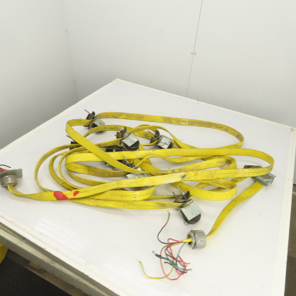 Flat-Flex 41' OAL Festoon Cable Carrier Travel System Kit 8-Cond 12AWG 600V