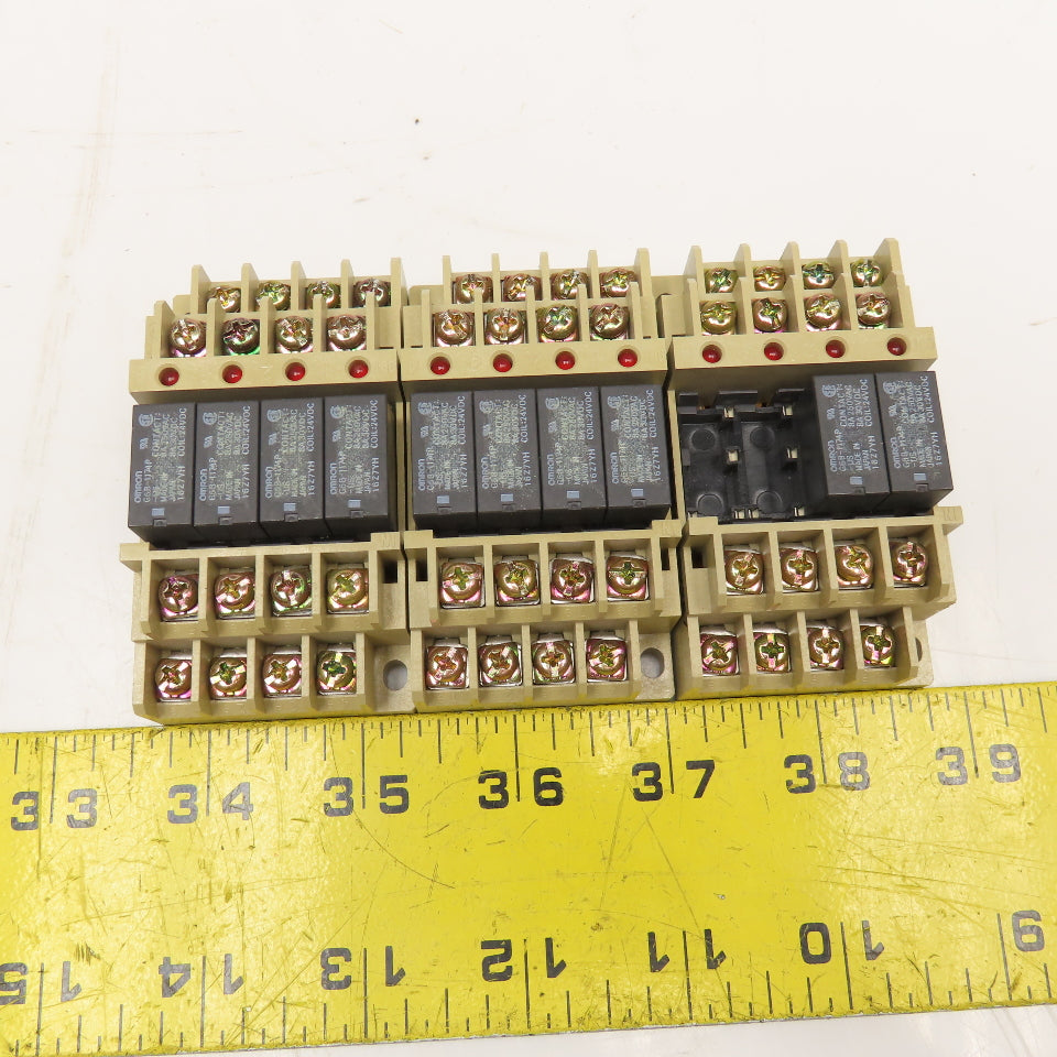 Omron P6BF-4BND General Purpose Relay Module Lot Of 3