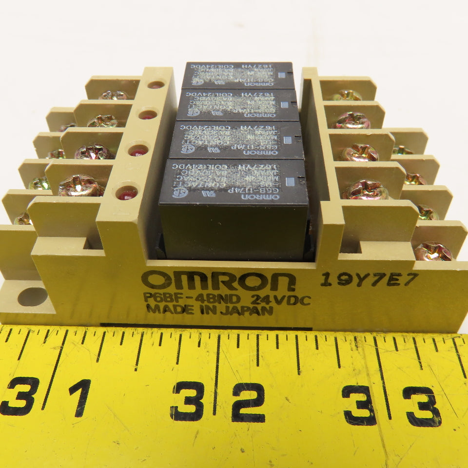 Omron P6BF-4BND General Purpose Relay Module Lot Of 3