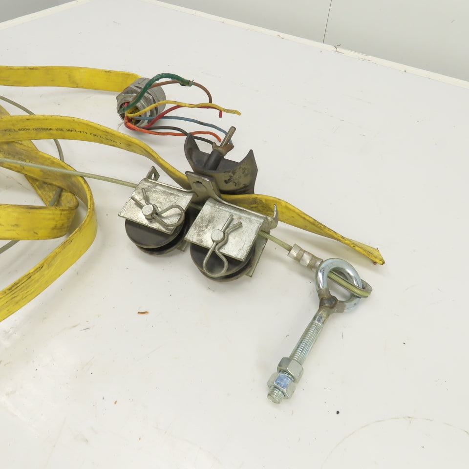 Duct-O-Wire 14' OAL Festoon Cable Carrier Travel System Kit 7-Cond 12AWG 600V