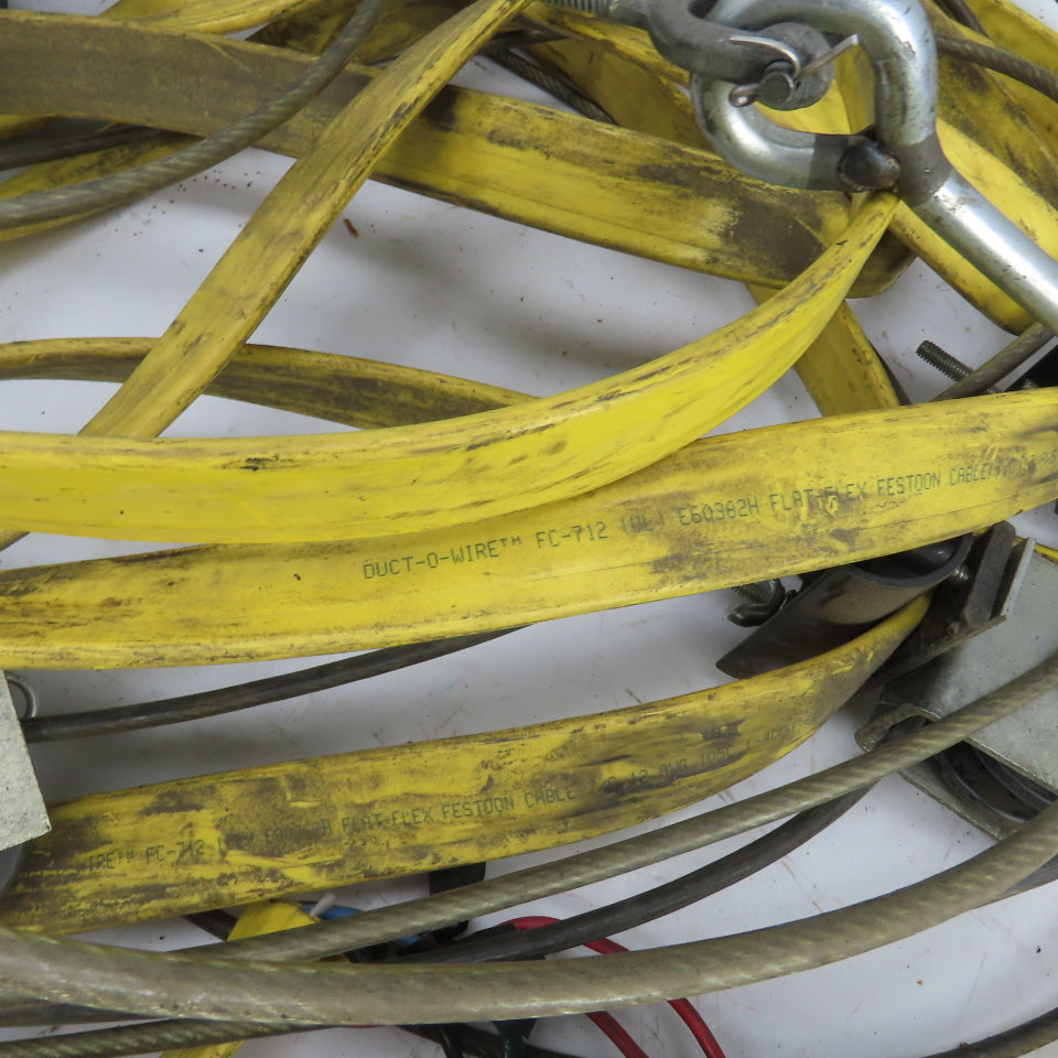 Duct-O-Wire 40' OAL Festoon Cable Carrier Travel System Kit 7-Cond 12AWG 600V