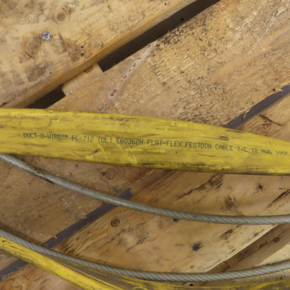 Duct-O-Wire 36' OAL Festoon Cable Carrier Travel System Kit 7-Cond 12AWG 600V