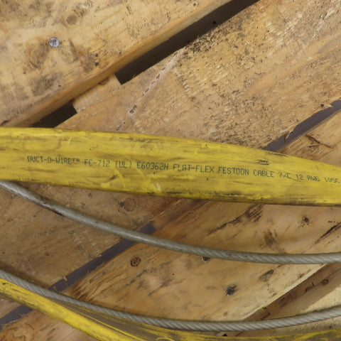 Duct-O-Wire 36' OAL Festoon Cable Carrier Travel System Kit 7-Cond 12AWG 600V
