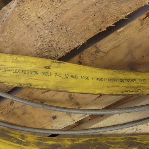 Duct-O-Wire 36' OAL Festoon Cable Carrier Travel System Kit 7-Cond 12AWG 600V