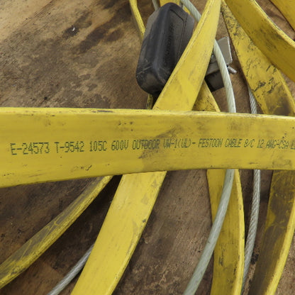 E-24573 55' OAL Festoon Cable Carrier Travel System Kit 8-Cond 12AWG 600V