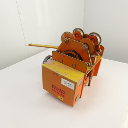 Saturn Engineering 1/2 Ton Power Beam Hoist Tractor Drive Trolley 19FPM 3PH