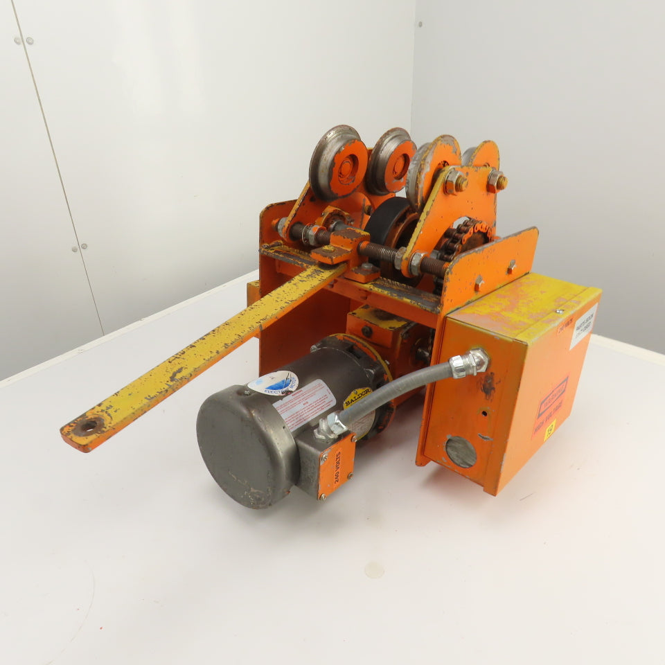 Saturn Engineering 1/2 Ton Power Beam Hoist Tractor Drive Trolley 19FPM 3PH