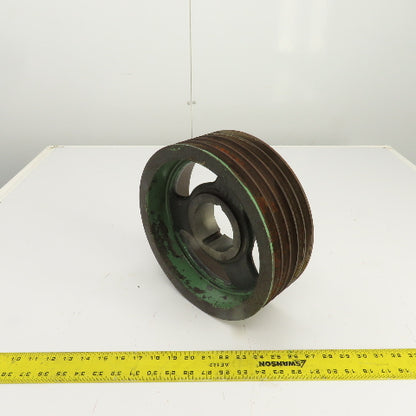 5-Groove 8V Profile V-Belt Pulley 11-3/8" OD 4" Wide From Chicago Press Brake