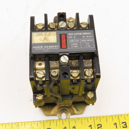 Allen Bradley 700DC-N300Z2 125/250V DC Relay 230/250VDC Coil