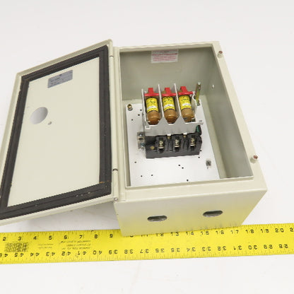 Allen Bradley 194R-FJ030P3 30A Fused Safety Disconnect Missing Operator Handle