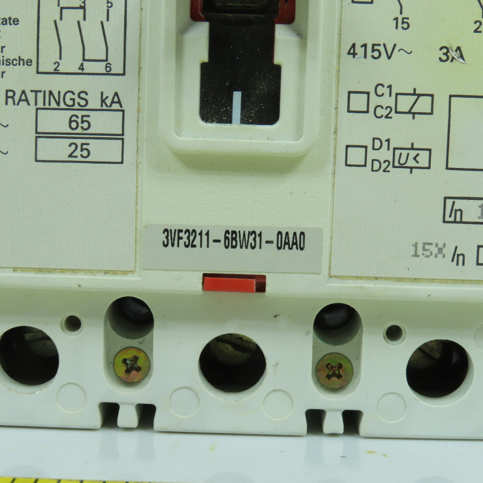 Siemens 3VF3211-6BW31-0AA0 160A 600V Molded Case Circuit Breaker