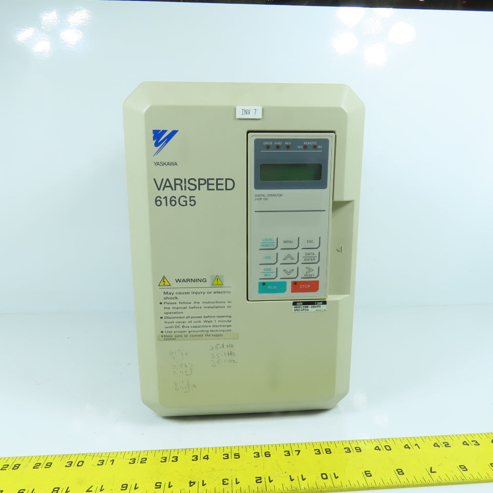 Yaskawa CIMR-G5C47P5 Varispeed 616G5 AC Drive 380-460V 3PH Input 0-460V 18A Out