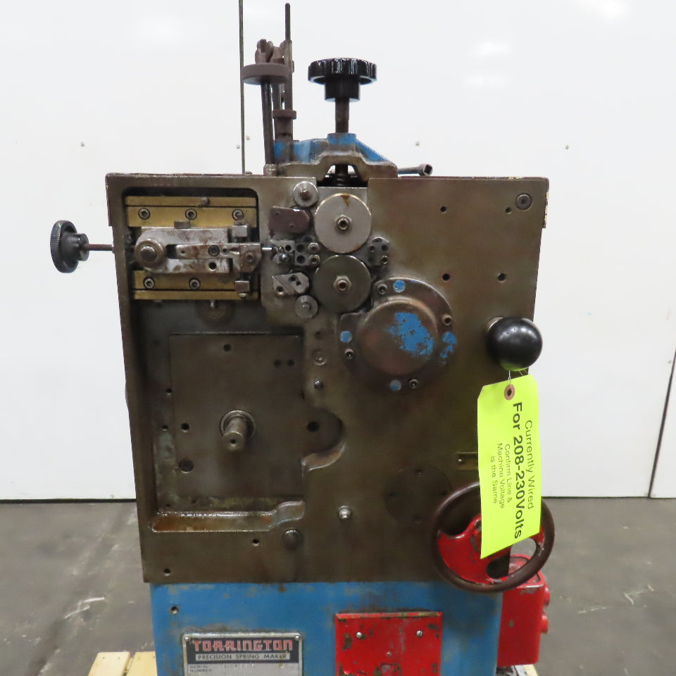Torrington W-10A .008-.028" Wire Spring Coiler Variable Speed 208-230/460V 3Ph