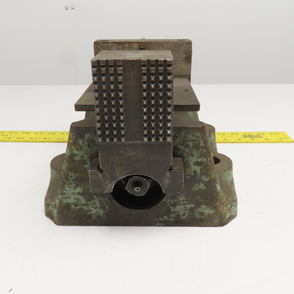 10" Open Cast Iron Knurled Jaw Work Holding Clamp Vise