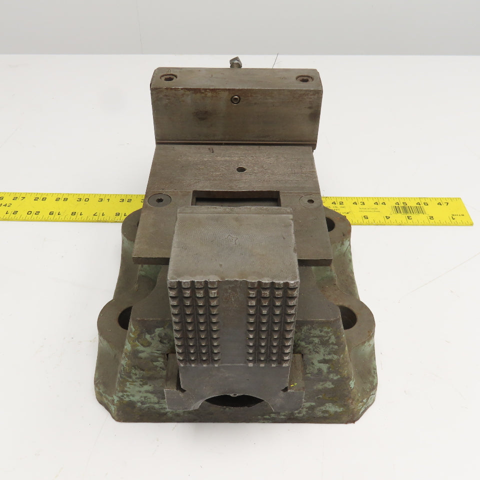 10" Open Cast Iron Knurled Jaw Work Holding Clamp Vise