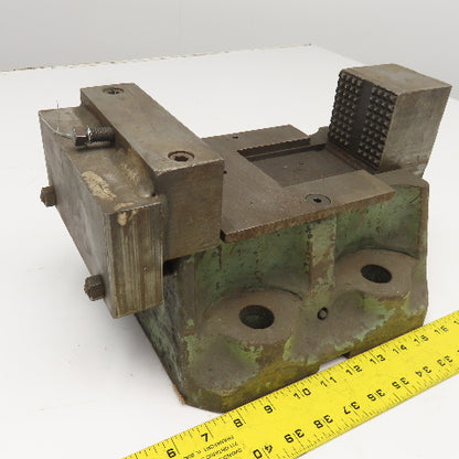10" Open Cast Iron Knurled Jaw Work Holding Clamp Vise