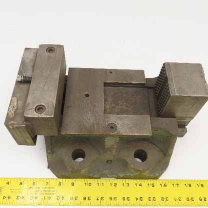 10" Open Cast Iron Knurled Jaw Work Holding Clamp Vise