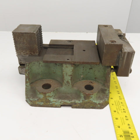 10" Open Cast Iron Knurled Jaw Work Holding Clamp Vise