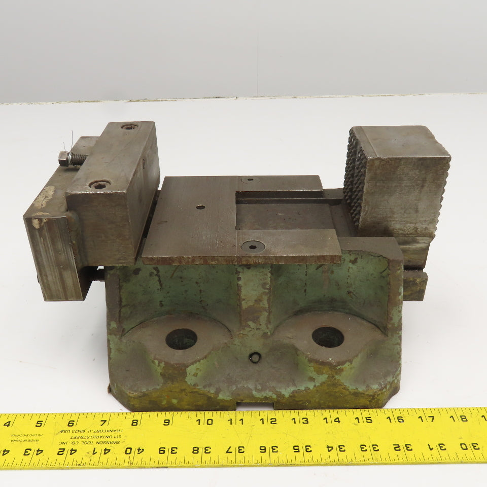 10" Open Cast Iron Knurled Jaw Work Holding Clamp Vise