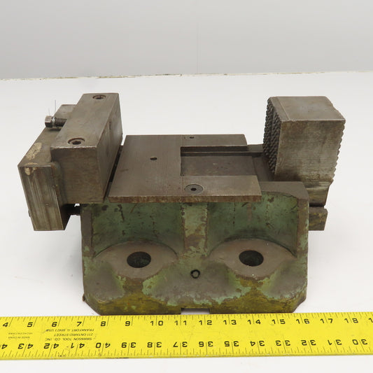 10" Open Cast Iron Knurled Jaw Work Holding Clamp Vise