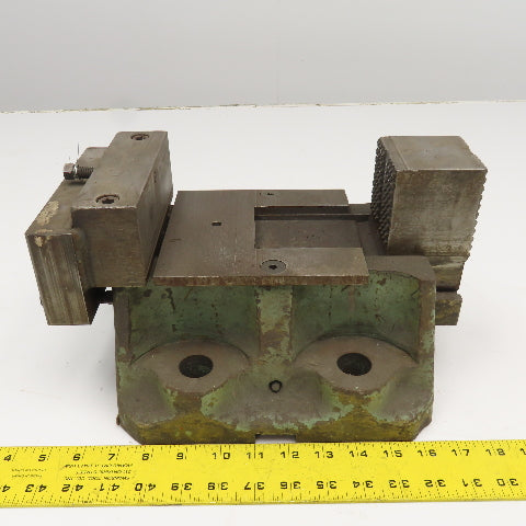 10" Open Cast Iron Knurled Jaw Work Holding Clamp Vise