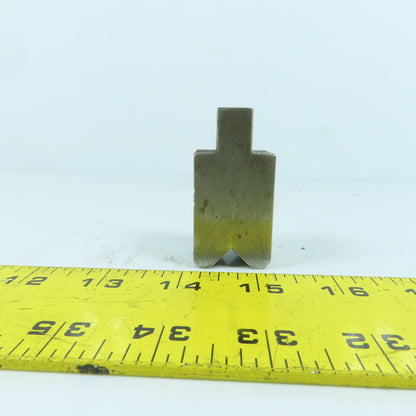 1" Press Brake Forming 90° V Angle Die Block 1/2" Tang 1.7" H 1-5/32" Thick