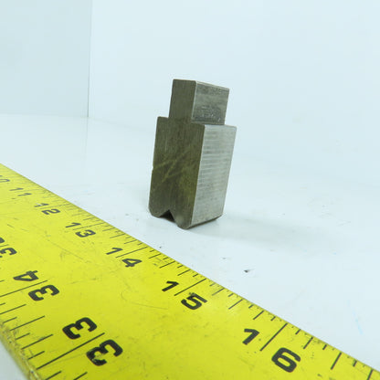 1" Press Brake Forming 90° V Angle Die Block 1/2" Tang 1.78" H 1" Thick