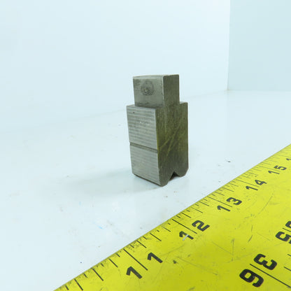 1" Press Brake Forming 90° V Angle Die Block 1/2" Tang 1.78" H 1" Thick
