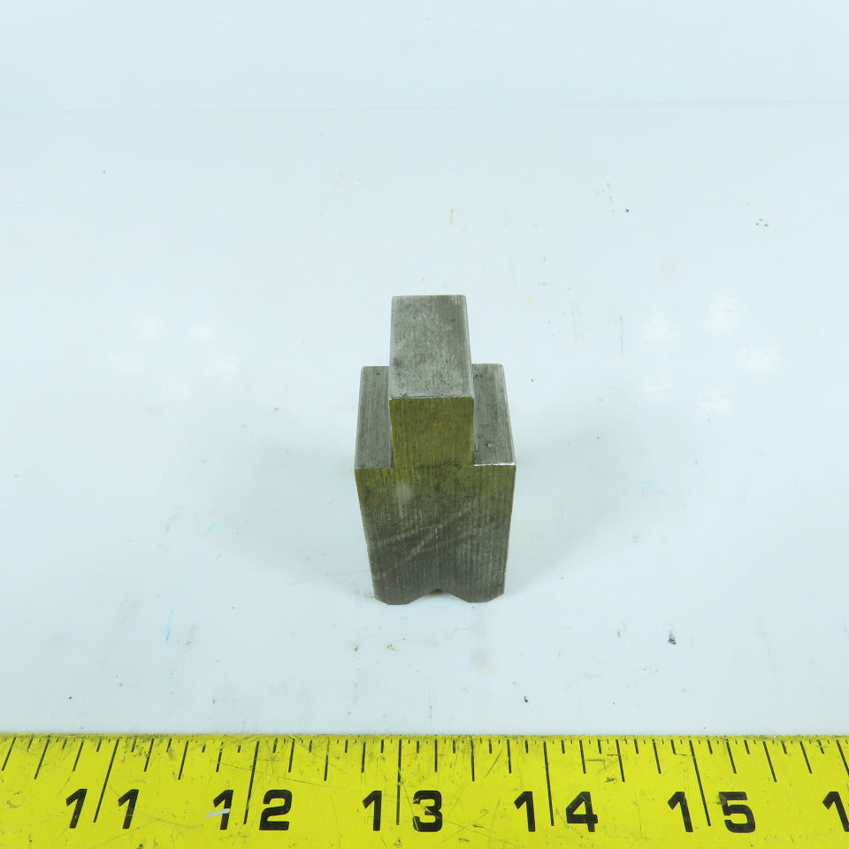 1" Press Brake Forming 90° V Angle Die Block 1/2" Tang 1.78" H 1" Thick