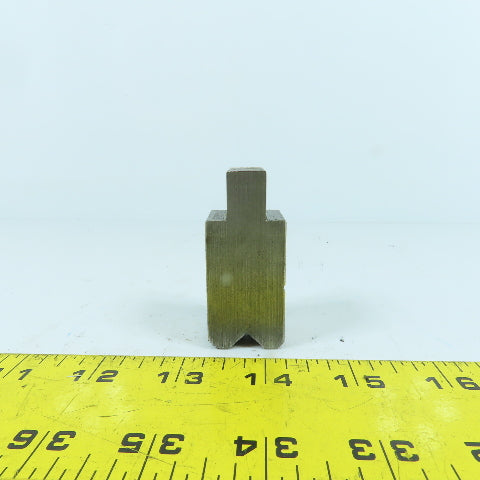 1" Press Brake Forming 90° V Angle Die Block 1/2" Tang 1.78" H 1" Thick