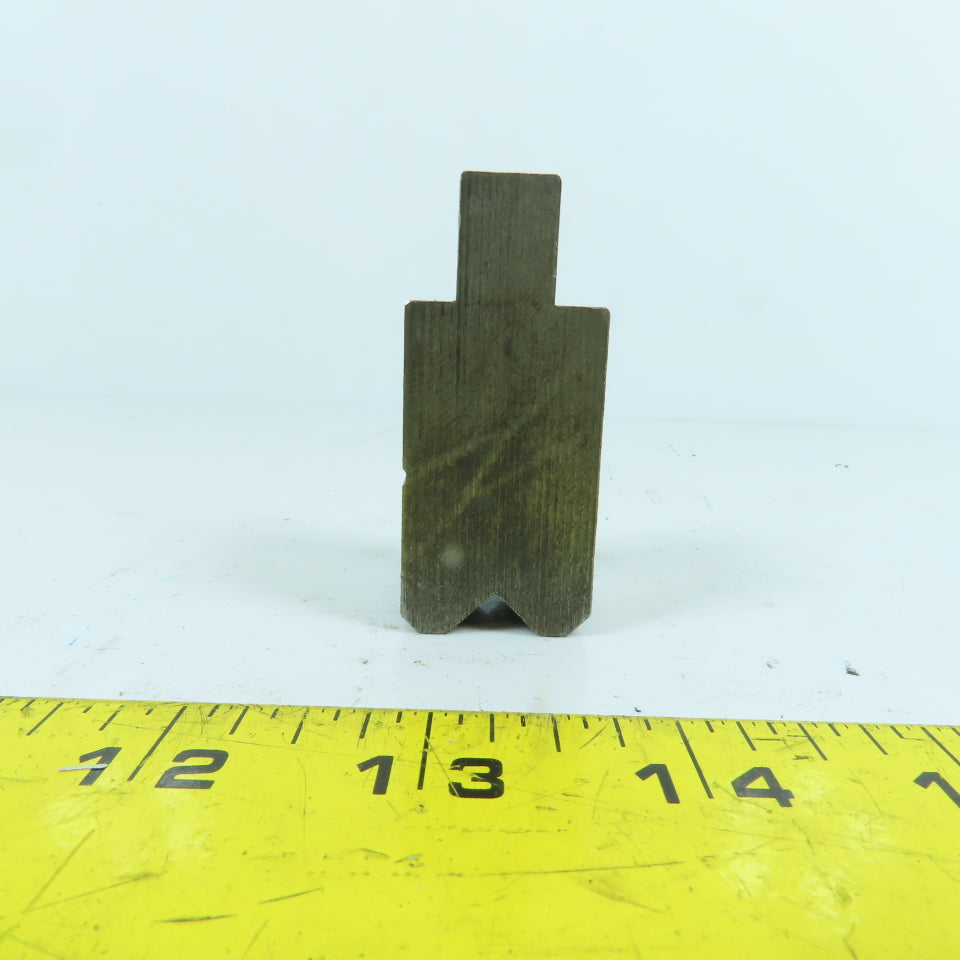 1" Press Brake Forming 90° V Angle Die Block 1/2" Tang 1.78" H 1" Thick