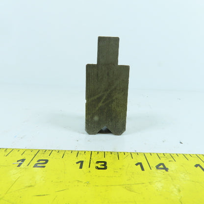 1" Press Brake Forming 90° V Angle Die Block 1/2" Tang 1.78" H 1" Thick